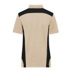 James&Nicholson női galléros póló Strong 200 homok-fekete