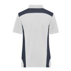 James&Nicholson női galléros póló Strong 200 fehér-carbon