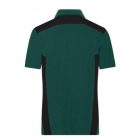 James&Nicholson galléros póló Strong 200 sötétzöld-fekete