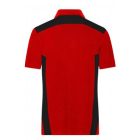 James&Nicholson galléros póló Strong 200 piros-fekete