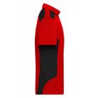 James&Nicholson galléros póló Strong 200 piros-fekete