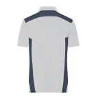 James&Nicholson galléros póló Strong 200 fehér-carbon