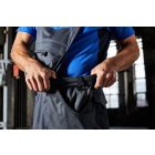 James&Nicholson kantáros munkásnadrág Solid Strong 260 carbon-fekete