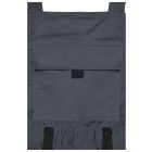 James&Nicholson kantáros munkásnadrág Solid Strong 260 carbon-fekete