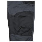 James&Nicholson kantáros munkásnadrág Solid Strong 260 carbon-fekete