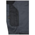 James&Nicholson kantáros munkásnadrág Solid Strong 260 carbon-fekete