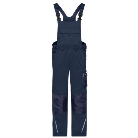 James&Nicholson kantáros munkásnadrág Solid Strong 260 tengerkék-tengerkék