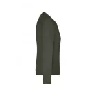 James&Nicholson hosszú ujjú női póló Bio Workwear 180 olíva