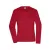 James&Nicholson hosszú ujjú női póló Bio Workwear 180 piros