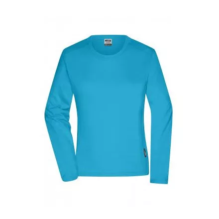 James&Nicholson hosszú ujjú női póló Bio Workwear 180 királykék