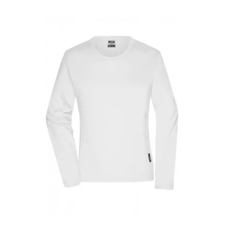 James&Nicholson hosszú ujjú női póló Bio Workwear 180 királykék