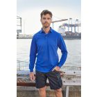 James&Nicholson hosszú ujjú galléros póló Workwear 200 királykék