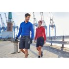 James&Nicholson hosszú ujjú galléros póló Workwear 200 királykék