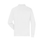 James&Nicholson hosszú ujjú galléros póló Workwear 200 fehér