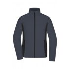 James&Nicholson női polár pulóver Stretch Fleece 270 carbon-fekete