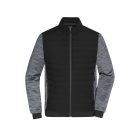 James&Nicholson dzseki Hybrid fekete-melírozott carbon