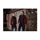 James&Nicholson dzseki Hybrid fekete-melírozott piros