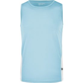   James&Nicholson ujjatlan póló Running 140 óceánkék-fehér