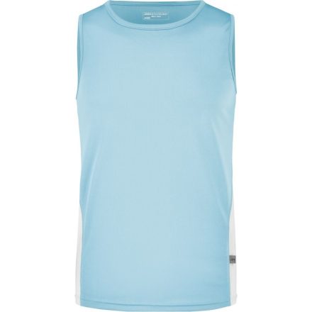 James&Nicholson ujjatlan póló Running 140 óceánkék-fehér