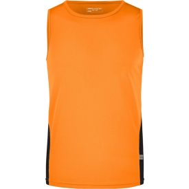 James&Nicholson ujjatlan póló Running 140 sárga-fekete