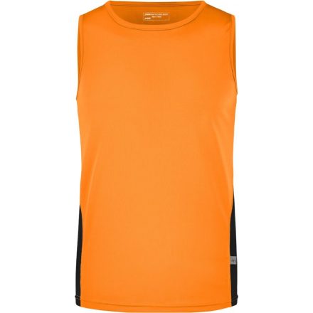 James&Nicholson ujjatlan póló Running 140 sárga-fekete