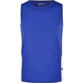 James&Nicholson ujjatlan póló Running 140 óceánkék-fehér