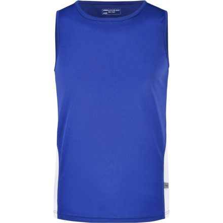 James&Nicholson ujjatlan póló Running 140 óceánkék-fehér