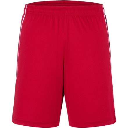 James&Nicholson rövidnadrág Basic Team Shorts 135 piros-fehér