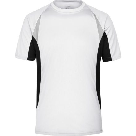 James&Nicholson póló Running 140 fehér-fekete