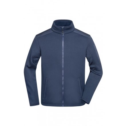 James&Nicholson pulóver Knitted Fleece 320 tengerkék-tengerkék