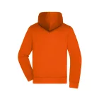 James&Nicholson pulóver Premium Hooded 310 narancs-carbon