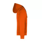 James&Nicholson pulóver Premium Hooded 310 narancs-carbon