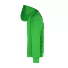 James&Nicholson pulóver Premium Hooded 310 zöld-carbon