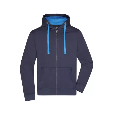 James&Nicholson pulóver Premium Hooded 310 tengerkék-cobalt