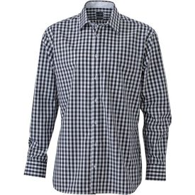 James & Nicholson Poplin Checked Shirt longsleeve