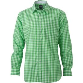 James & Nicholson Poplin Checked Shirt longsleeve