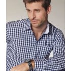 James & Nicholson Poplin Checked Shirt longsleeve