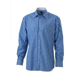 James & Nicholson Poplin Checked Shirt longsleeve