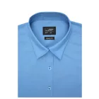 James&Nicholson hosszú ujjú női ing Popline Shirt 105 aqua
