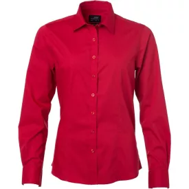 James & Nicholson Popline Shirt longsleeve