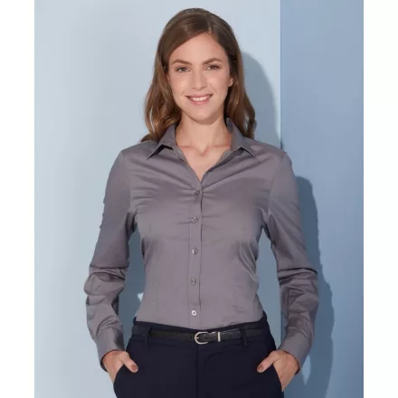 James & Nicholson Popline Shirt longsleeve