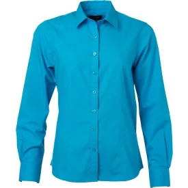 James & Nicholson Popline Shirt longsleeve