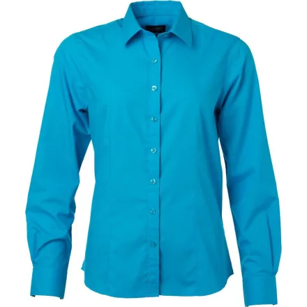 James & Nicholson Popline Shirt longsleeve