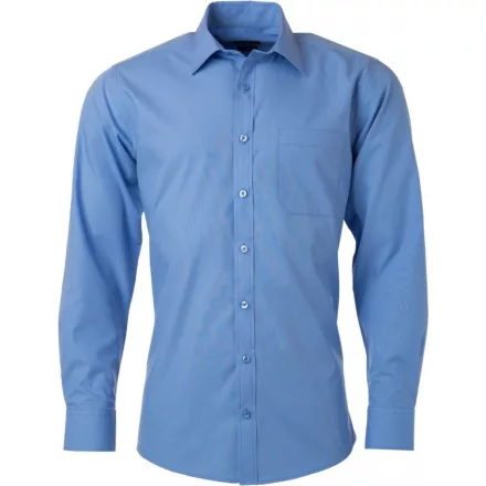 James & Nicholson Popline Shirt longsleeve