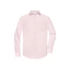 James&Nicholson hosszú ujjú ing Popline Shirt 105 világos pink