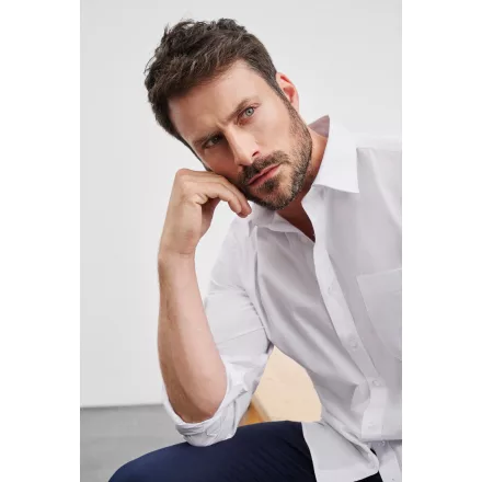 James & Nicholson Popline Shirt longsleeve
