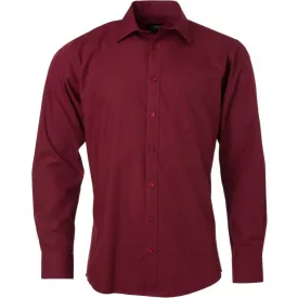 James & Nicholson Popline Shirt longsleeve