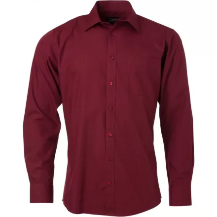 James & Nicholson Popline Shirt longsleeve