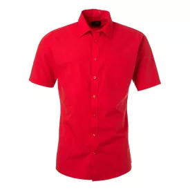 James & Nicholson Popline Shirt shortsleeve