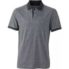 James & Nicholson Mens' Jersey Heather Polo